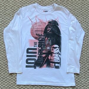 Lego Star Wars Join the Dark Side Boys Long Sleeve Tee Shirt Size XL